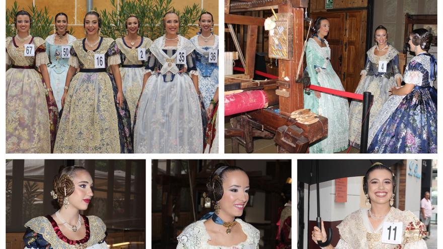 Candidatas a Fallera Mayor de València en el Museo de la Seda