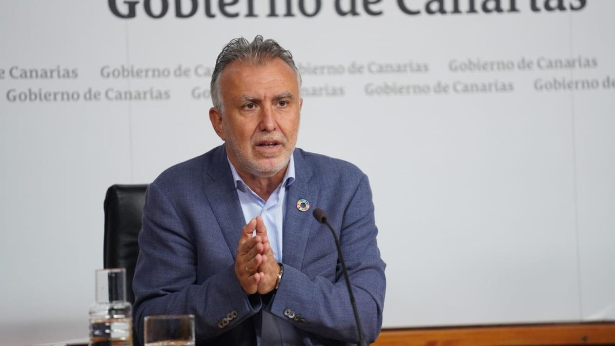 El presidente del Gobierno de Canarias, Ángel Víctor Torres.