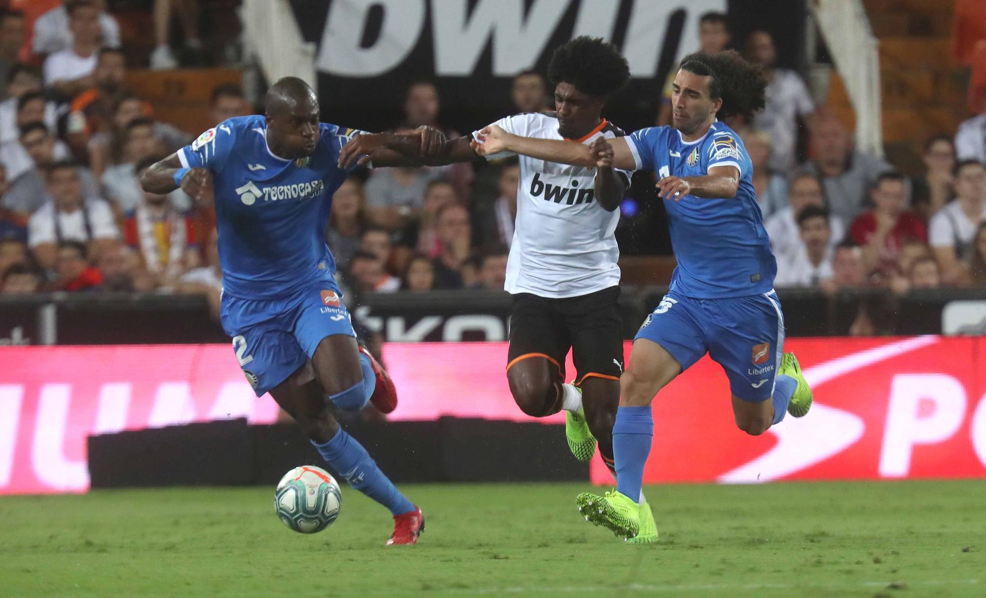 Los enfrentamientos Valencia CF - Getafe con Bordalás en el banquillo madrileño