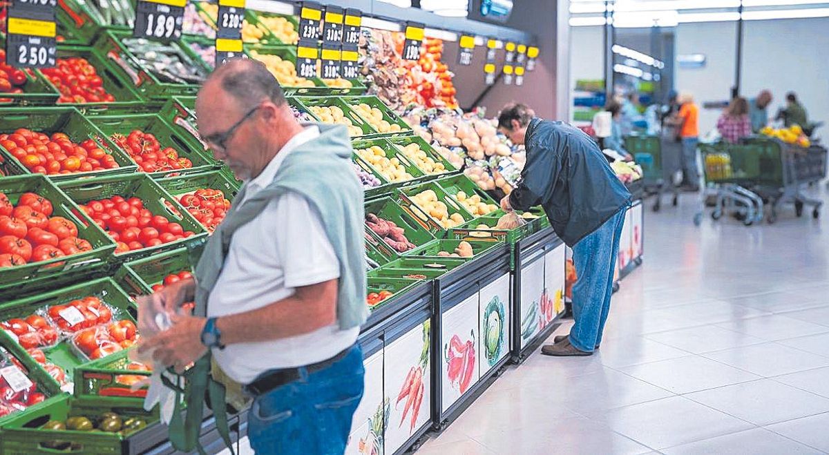 Sección de fruta y verdura de una de las tiendas.