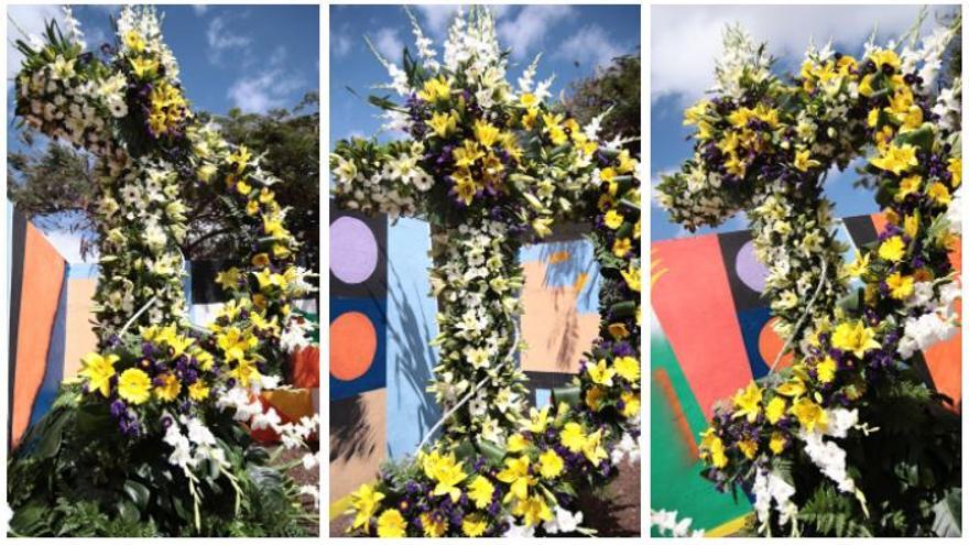 La asociación de vecinos San Gerardo gana el concurso de cruces florales de las Fiestas de Mayo