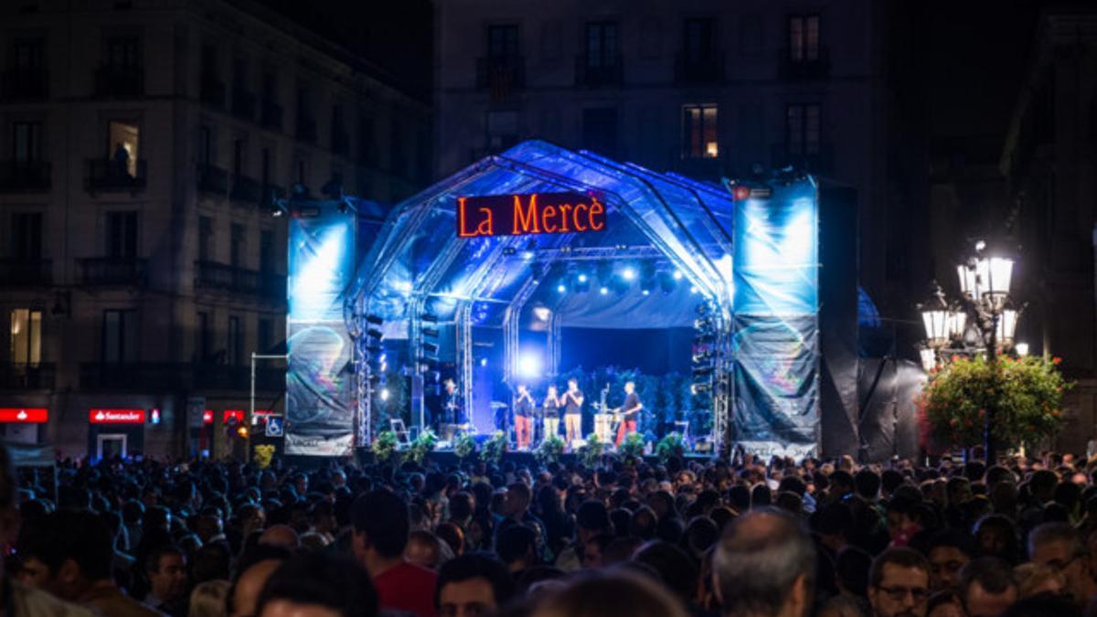 Una de las actuaciones de la pasada edición de la Mercè en Barcelona.