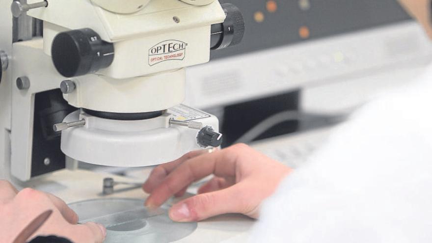 Imagen de archivo de una investigadora en un laboratorio.