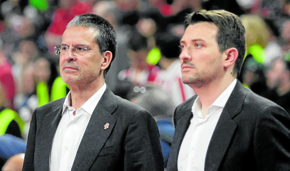 Pedro Martínez y Xavi Albert, juntos en el banquillo de Vaencia Basket