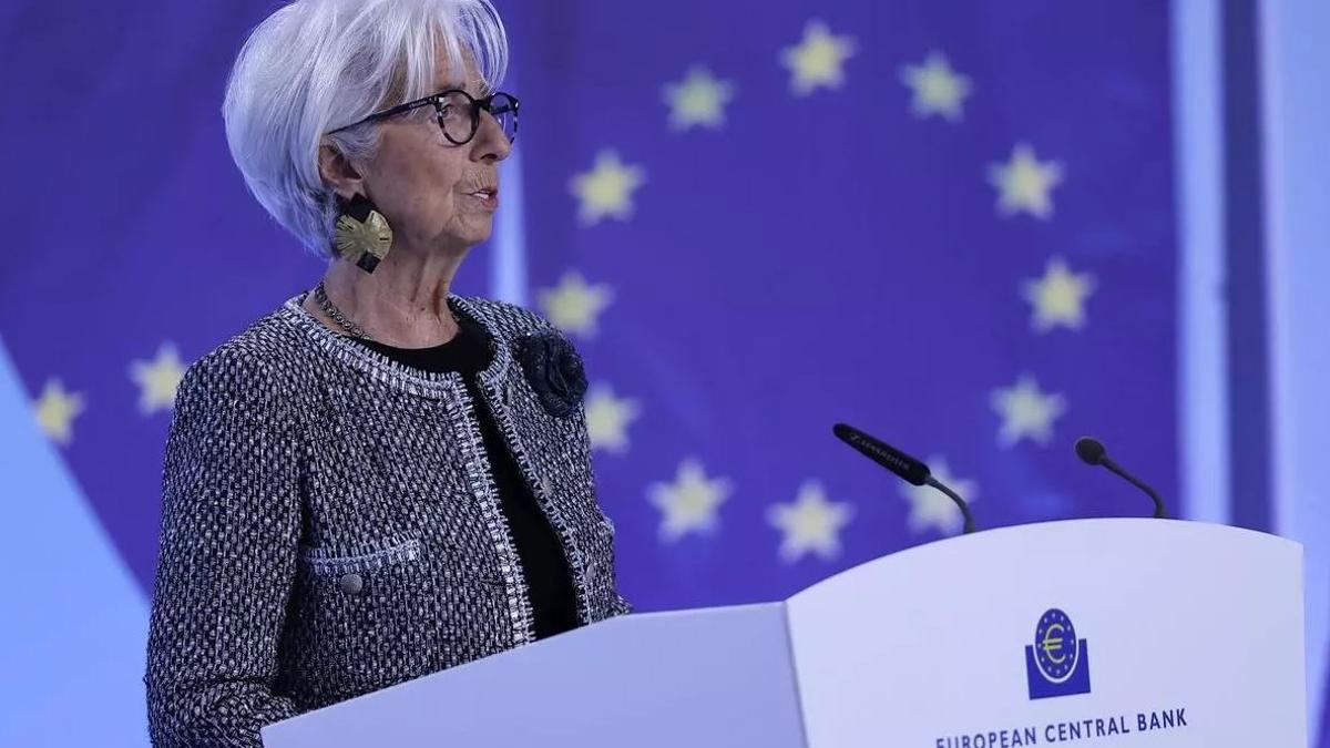 Lagarde durante una comparecencia ante el BCE