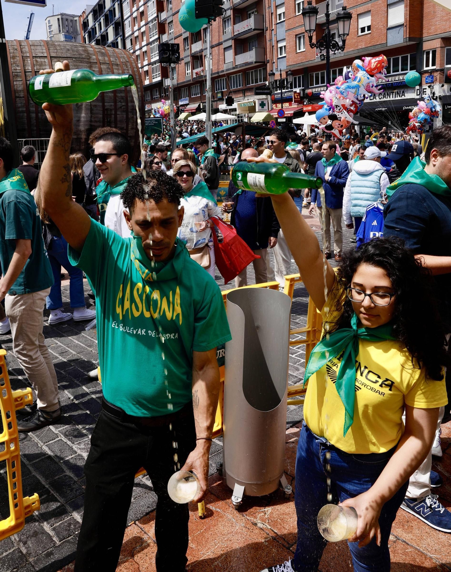 La gran fiesta de la sidra en Oviedo