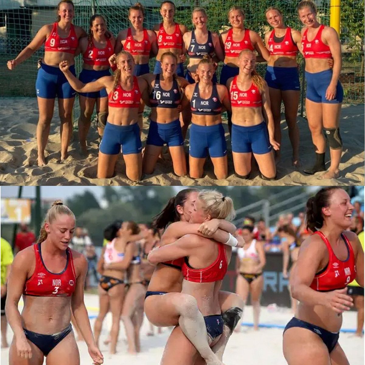 La selección noruega de balonmano se rebela contra el bikini - Woman