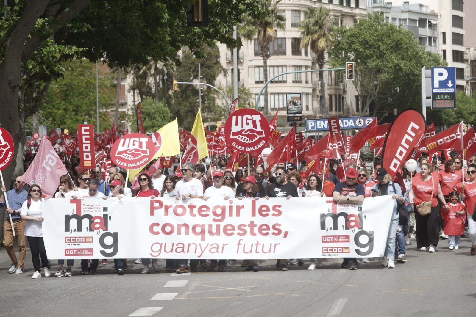 Manifestación del Día del Trabajador en Palma
