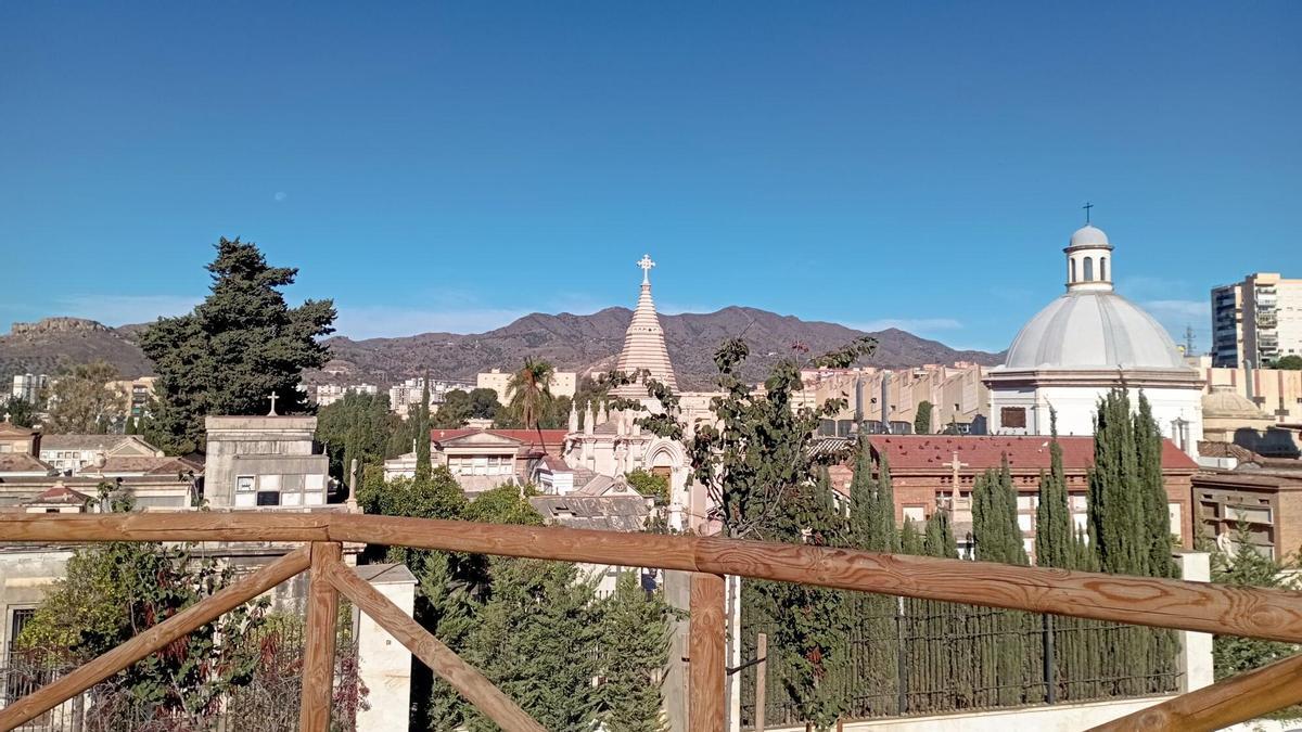 Detalle de las vistas desde el mirador del Cementeriao de San Miguel, esta semana