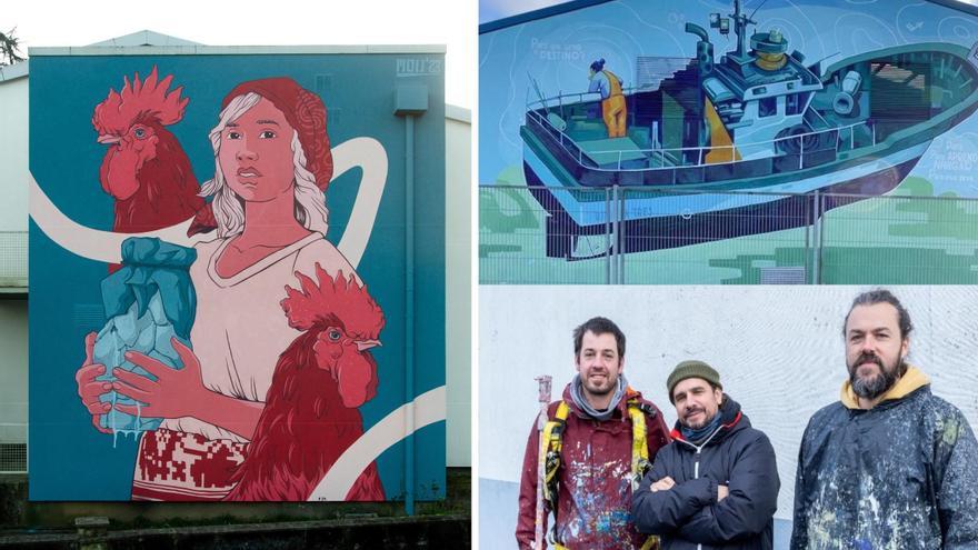 DesOrdes Creativas expande el muralismo y presenta el tercer trabajo en la comarca ordense