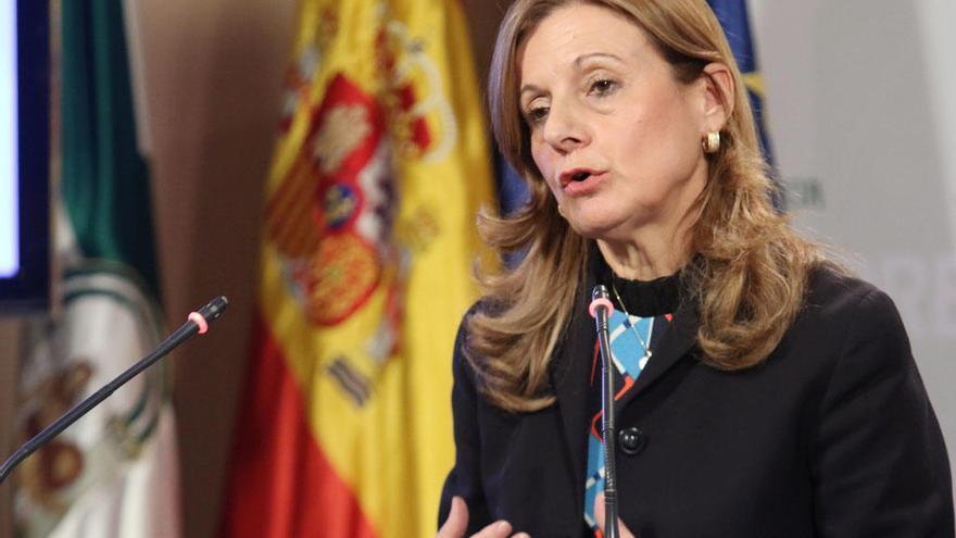 Marina Álvarez, en la rueda de prensa posterior al Consejo de Gobierno.