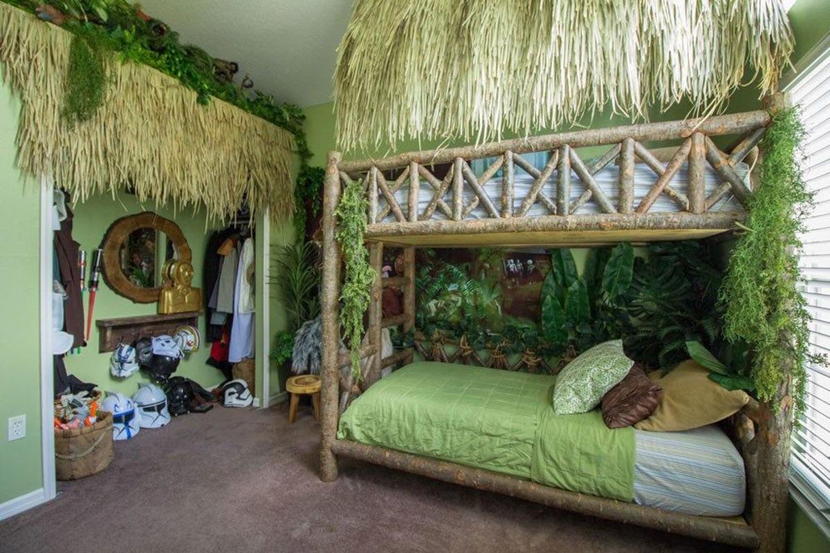 Habitación inspirada en el pueblo de los 'ewoks'