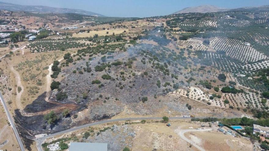 Controlado el incendio forestal en el paraje La Victoria