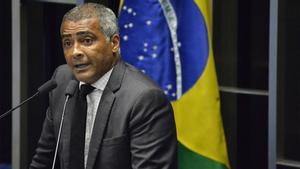 Romário de Souza, en una imagen de su faceta como político