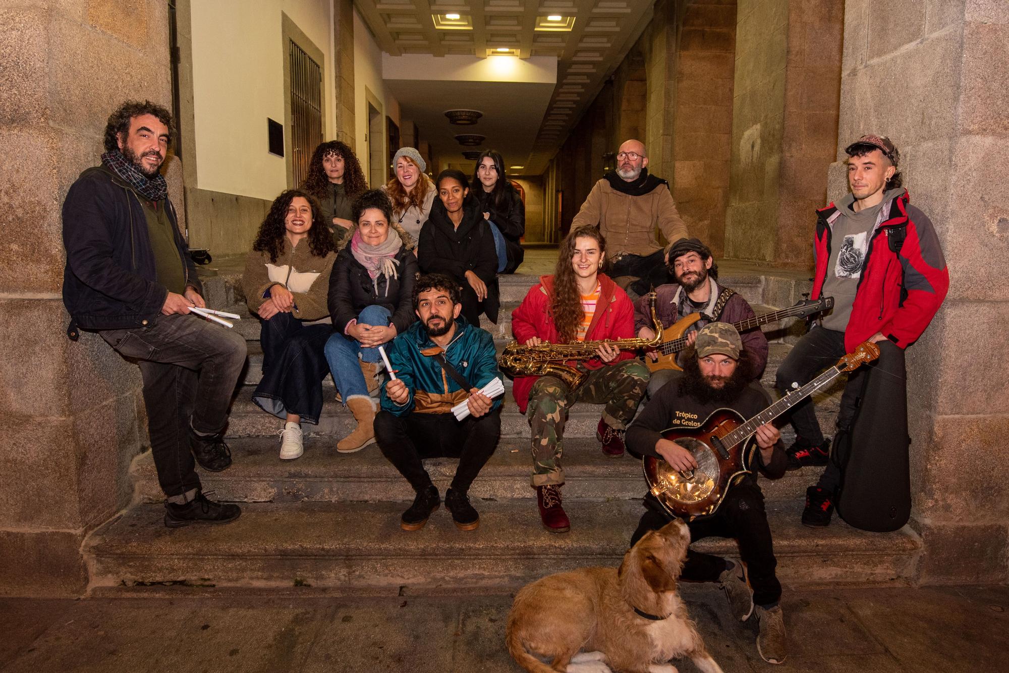 Músicos callejeros de A Coruña, al escenario del teatro Rosalía