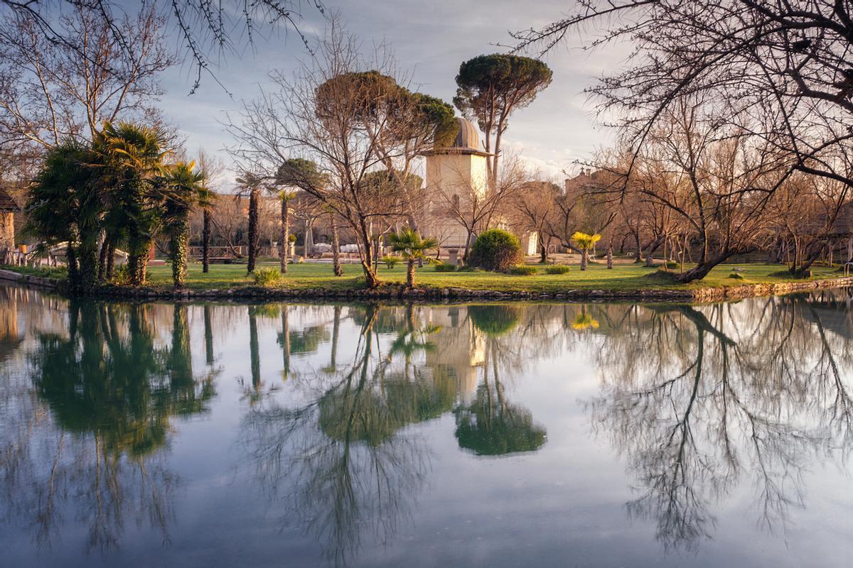 Lago termal en Alhama de Aragón