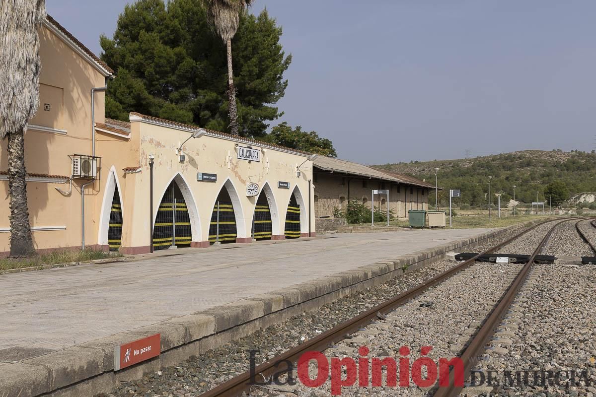 Así ha sido la marcha convocada por la Asociación Plaza Nueva en defensa de la Estación de tren de Calasparra