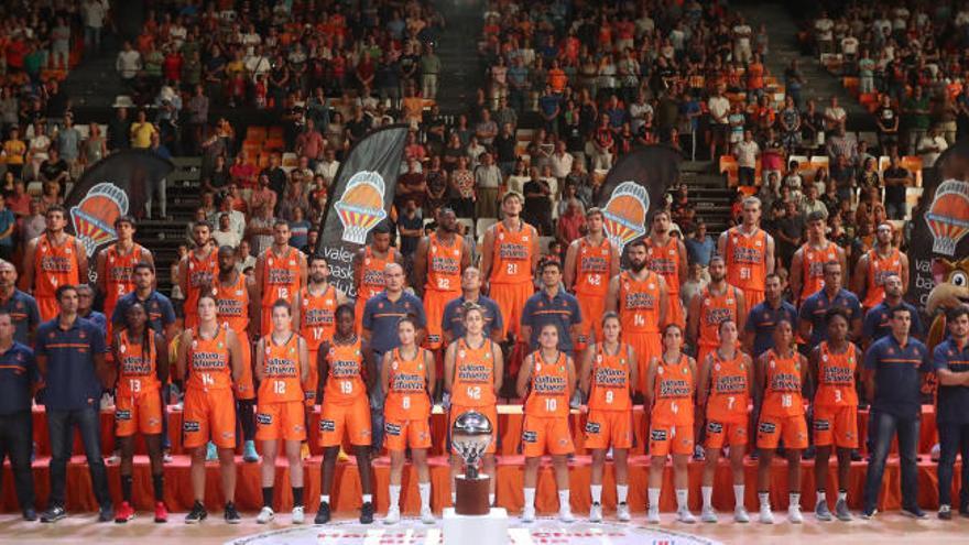 Presentación del Valencia Basket hace un año.