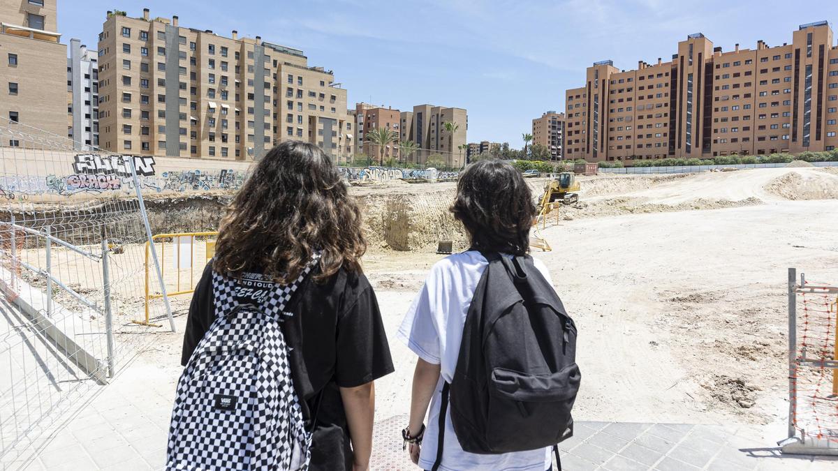 Una vista del PAU 2 de Alicante, una de las zonas donde se construyen pisos nuevos en Alicante.