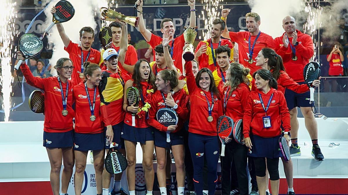 Las selecciones españolas campeonas del mundo