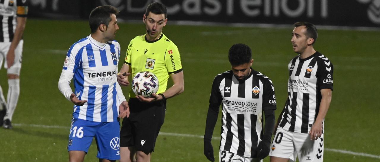 El Castellón-Tenerife de Copa del Rey, disputado el día de Reyes de este año (0-2), de la segunda eliminatoria.