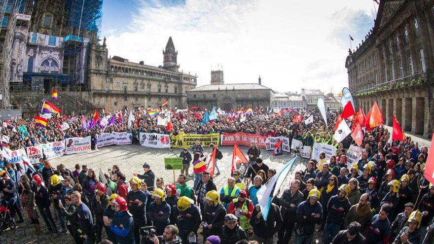 Concentración convocada por las marchas de la dignidad en noviembre de 2014.