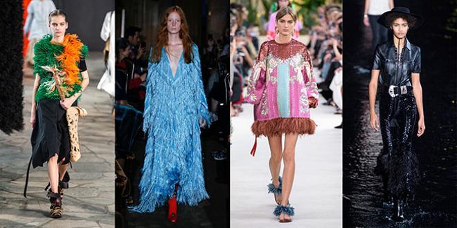 Looks de Loewe, Gucci, Valentino y Saint Laurent