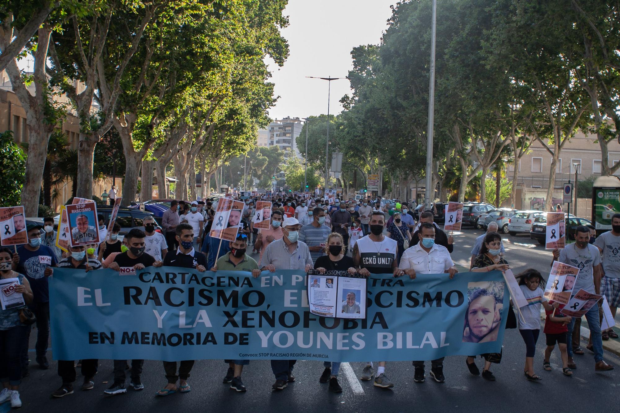 Manifestación contra el racismo en Cartagena