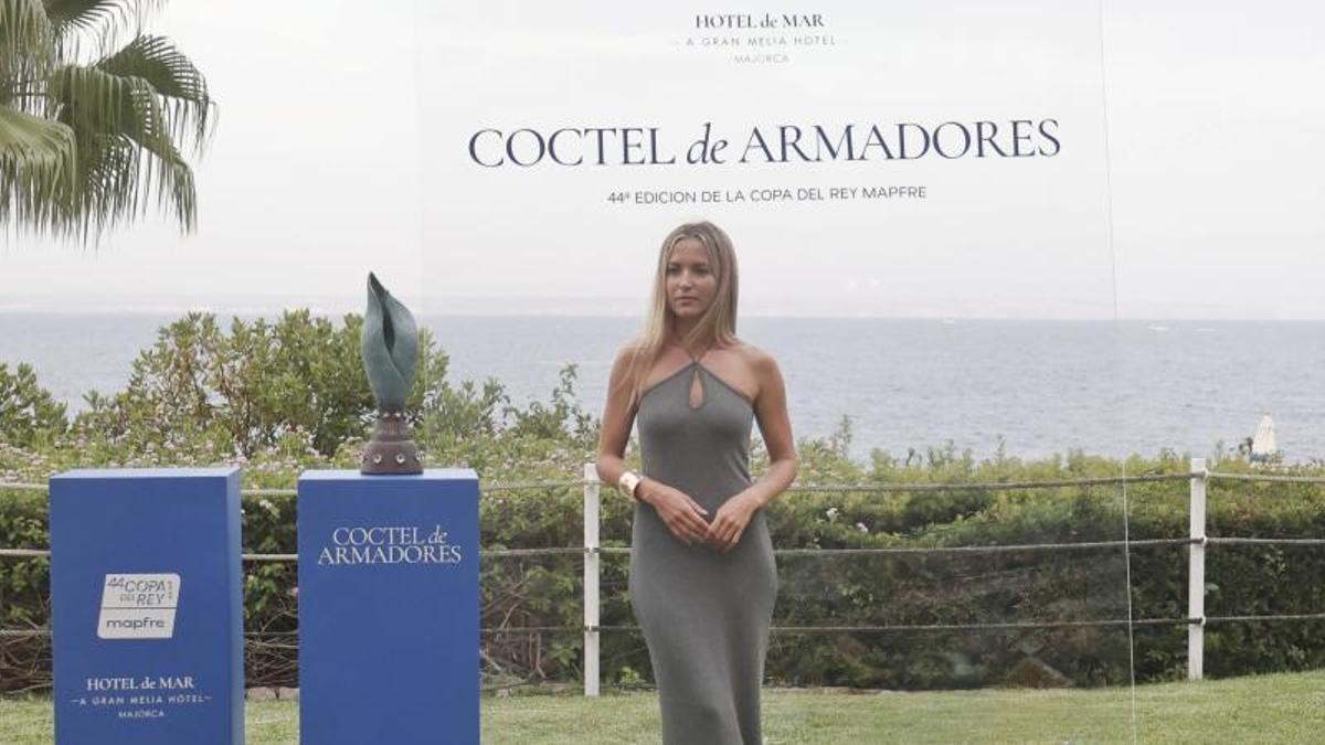 La actriz Ana Fernández presente ayer en el cóctel de armadores de la Copa del Rey MAPFRE