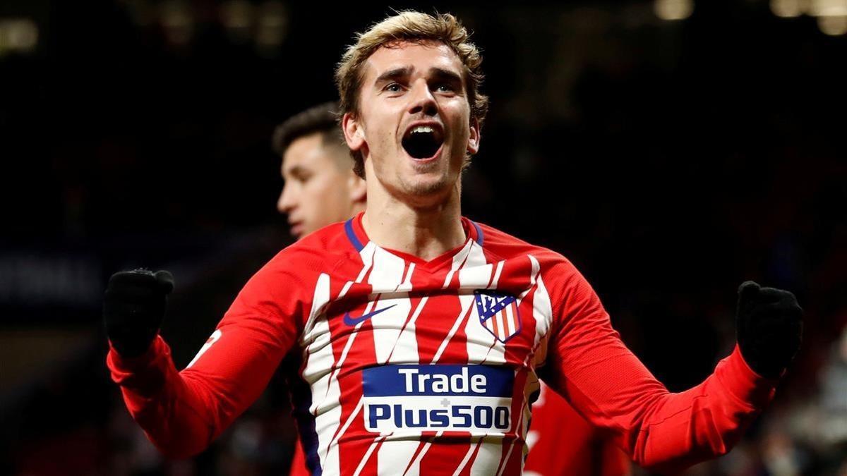 Griezmann celebra uno de los goles.