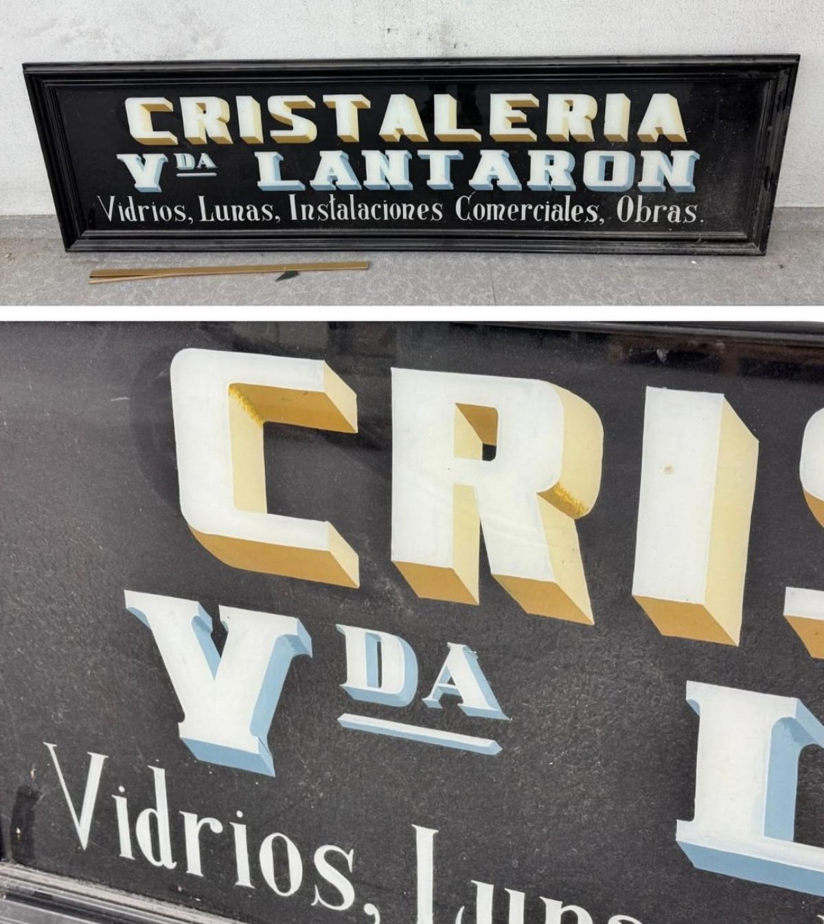 Se rescata otro rótulo de un negocio emblemático de Zamora.