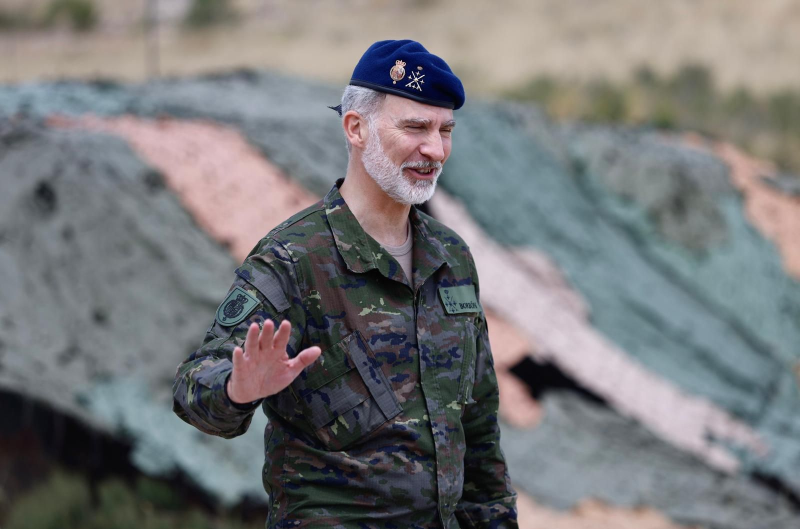 En imágenes | El rey Felipe VI asiste al ejercicio 'Atlas 24' en San Gregorio