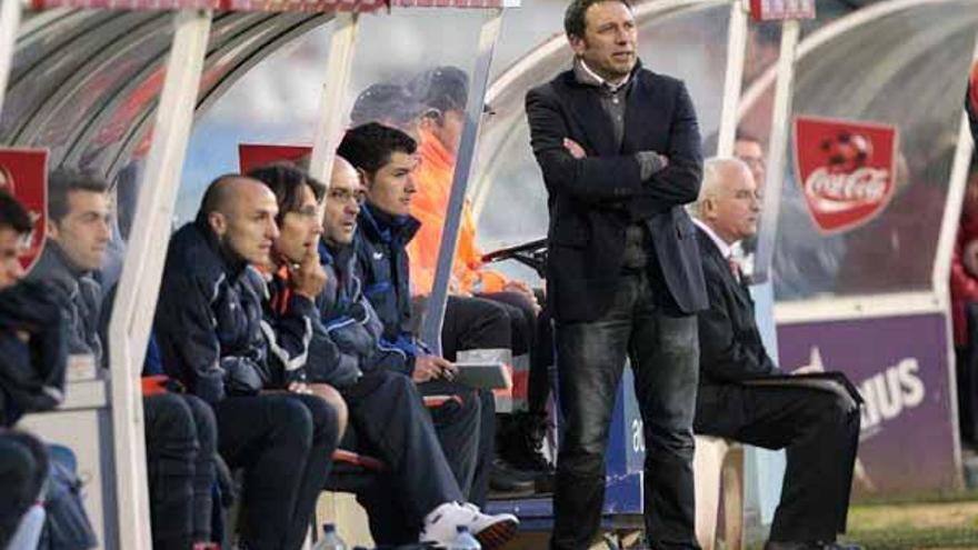 El entrenador del Celta, Eusebio Sacristán, durante un partido de Liga en Balaídos