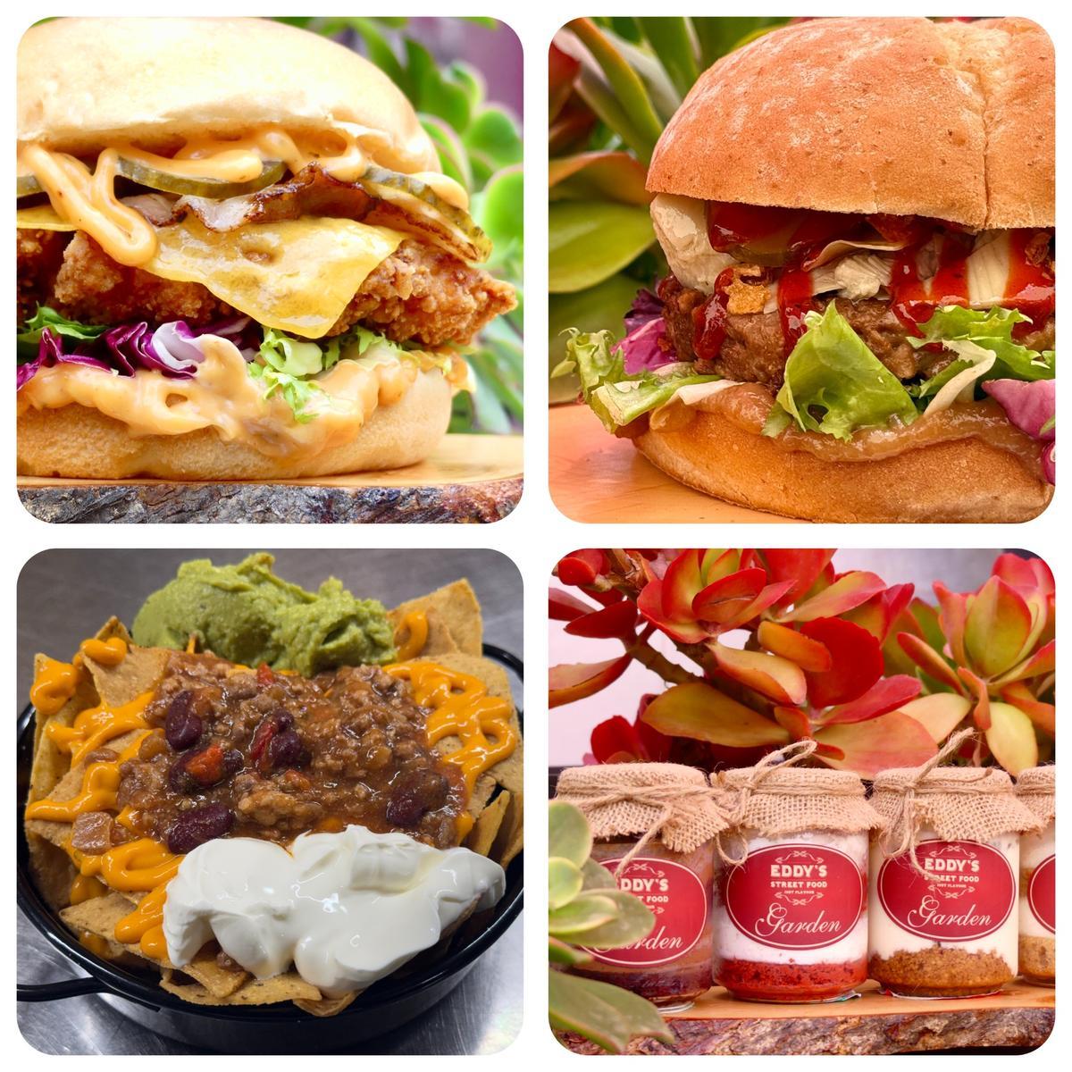 Eddy’s Street Food ha incorporado a su carta nuevos entrantes y hamburguesas.