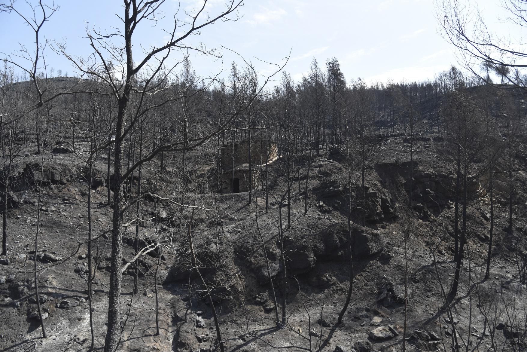 Així ha afectat el foc les tines de la Vall del Flequer