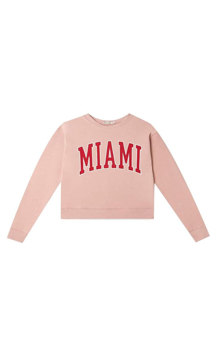 Sudadera de Miami de Stradivarius. (Precio: 12,99 euros)