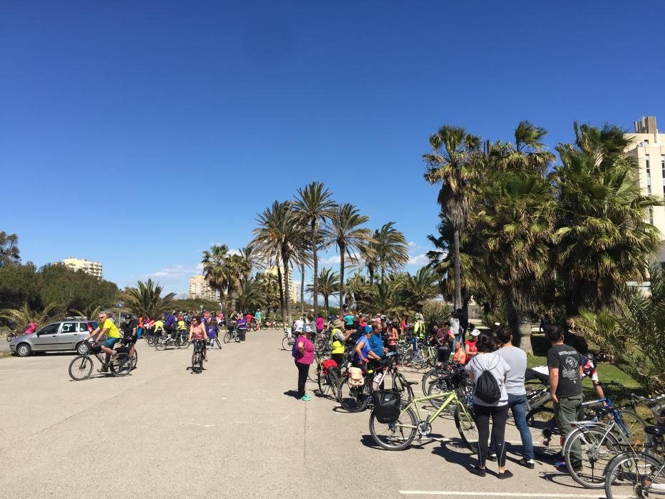 Marcha en El Saler contra la violencia machista