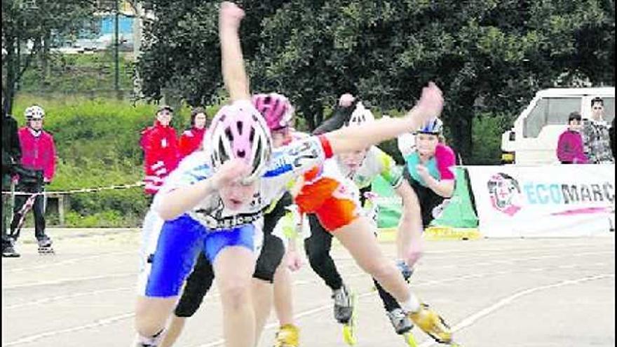 Jéssica Rodríguez, durante una de las carreras en el Algarve.