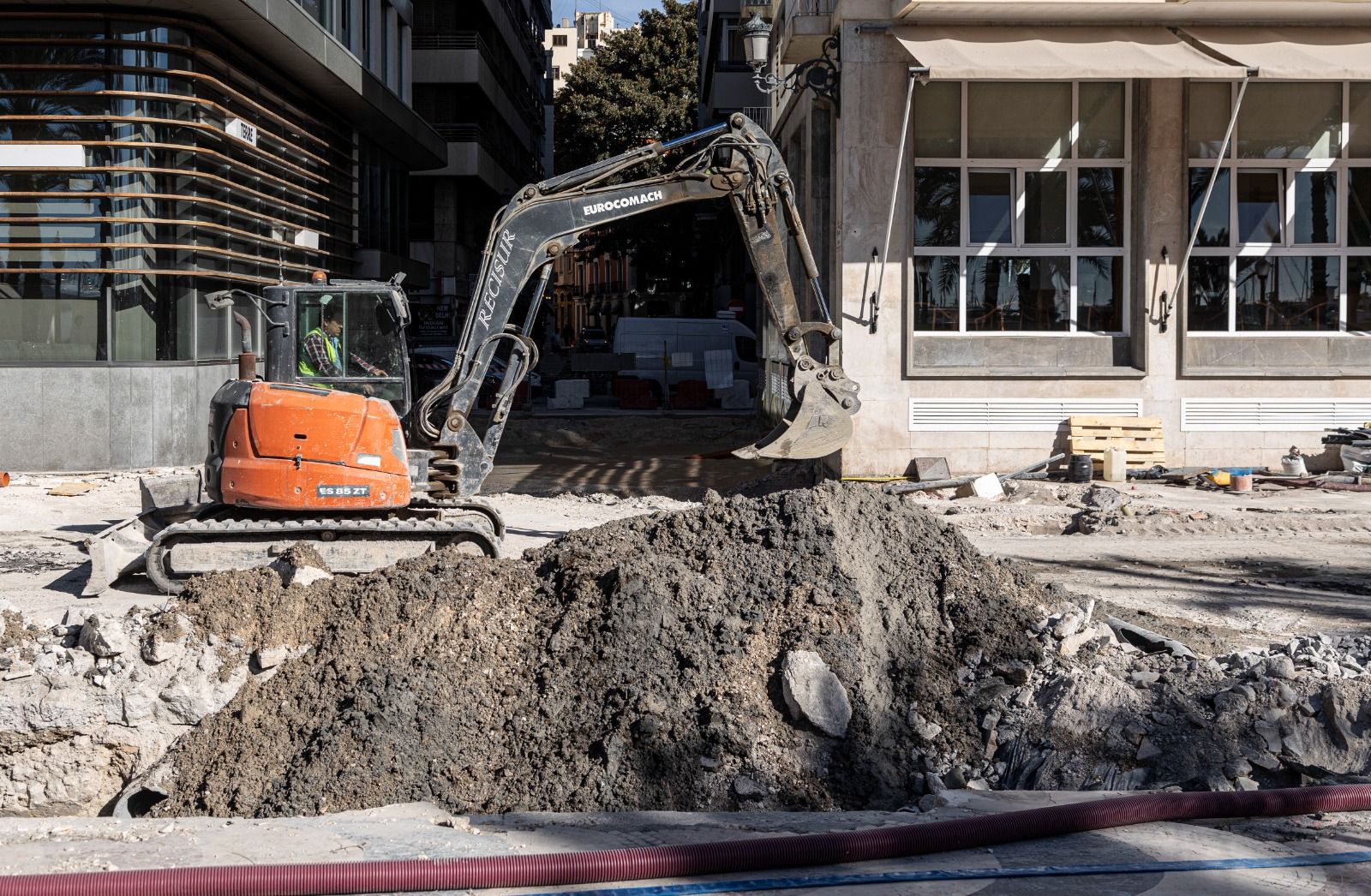 Obras en la zona centro de Alicante y su entorno, en marcha esta Semana Santa