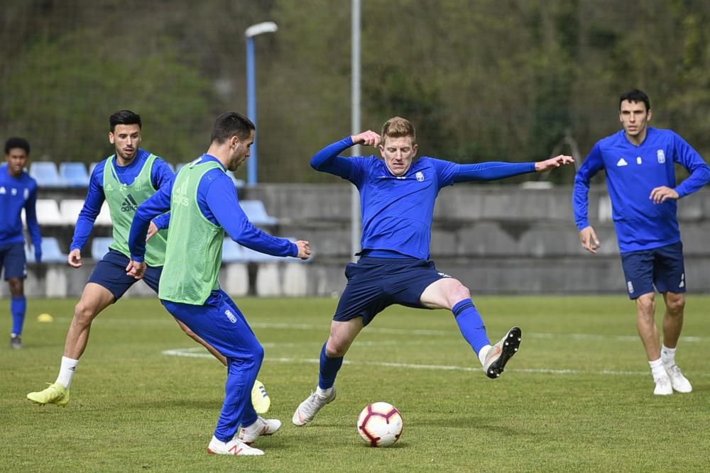 Entrenamiento del Oviedo en El Requexón