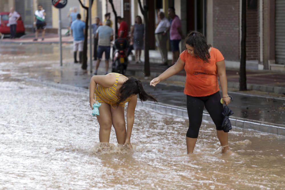 Imágenes de la lluvia en Murcia