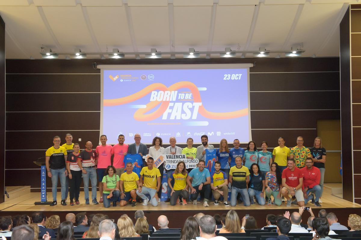 Los clubes valencianos, en la presentación del Medio Maratón Valencia Trinidad Alfonso Zurich