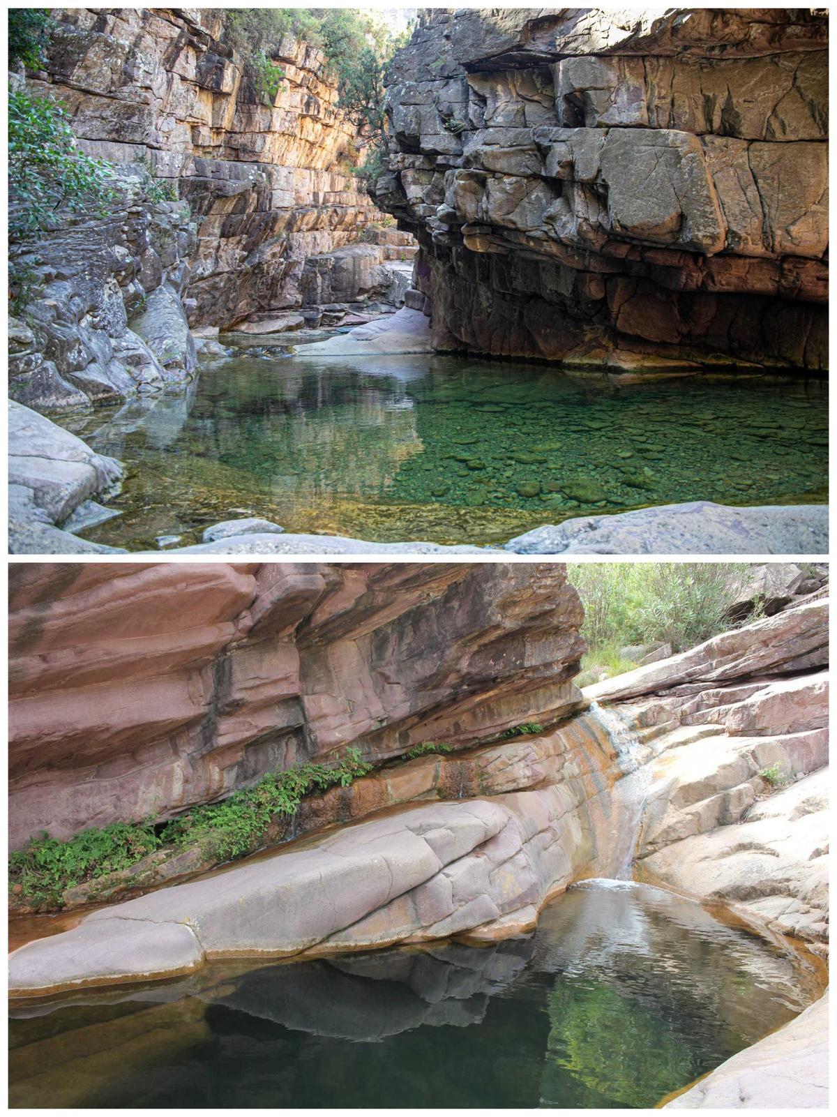 Pozas en el Barranco de las Salinas