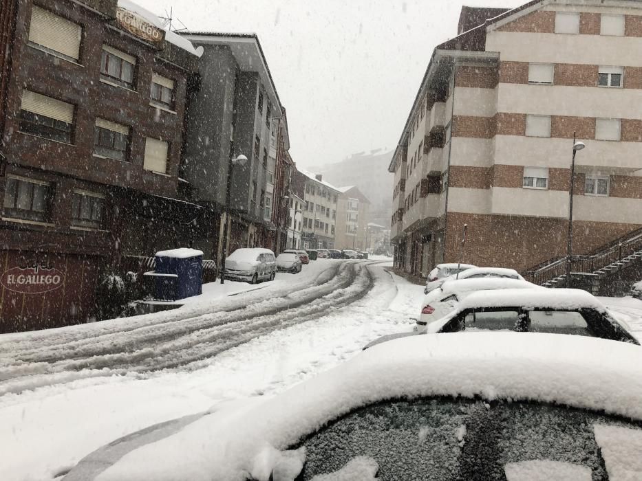 El temporal en el Suroccidente de Asturias