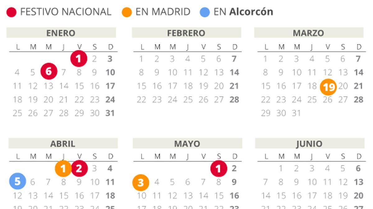 Calendario laboral Alcorcón 2021