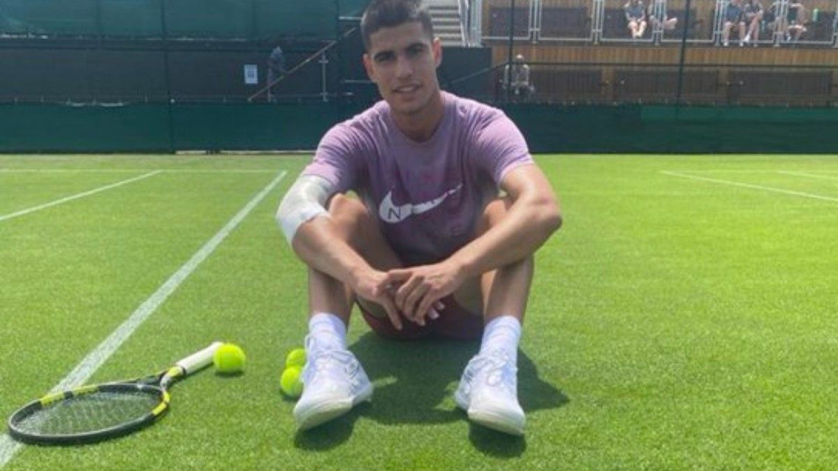 Alcaraz, en Wimbledon