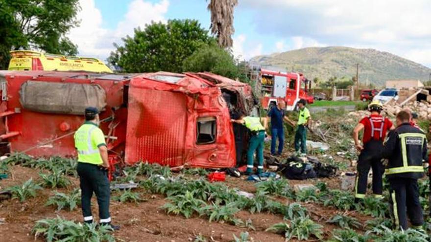 Mehrere Verletzte bei Unfall mit Feuerwehrauto auf Mallorca