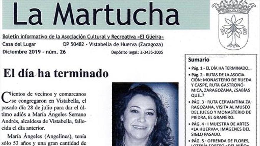 La Martucha rinde homenaje a María Ángeles Serrano