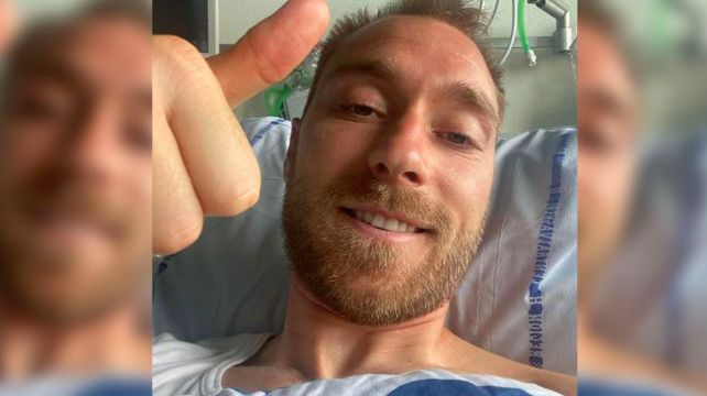 Christian Eriksen se recupera en el hospital tras la parada cardíaca que sufrió la semana pasada