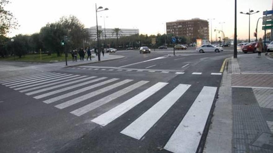 Mejoran los accesos al barrio de Malilla desde la Ronda Sur